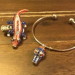 University of Florida Gators ring and bracelet